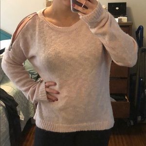 Oversized pink sweater
